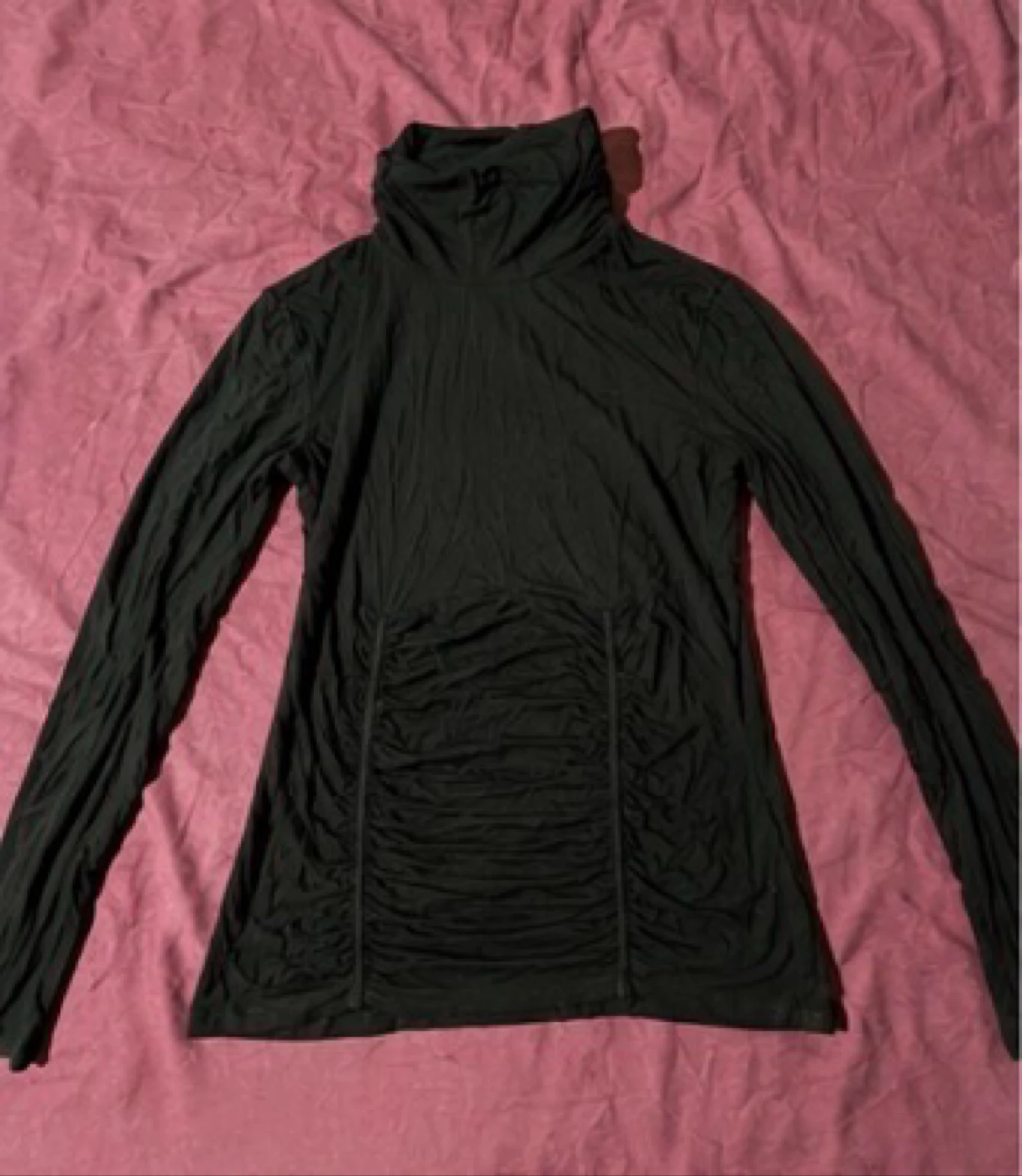 Black turtleneck sweater Tanaïs – long sleeves – Size M – photo 2